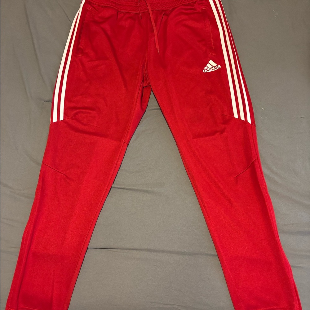 Adidas Men’s Bright Red Joggers - Picture 6 of 6